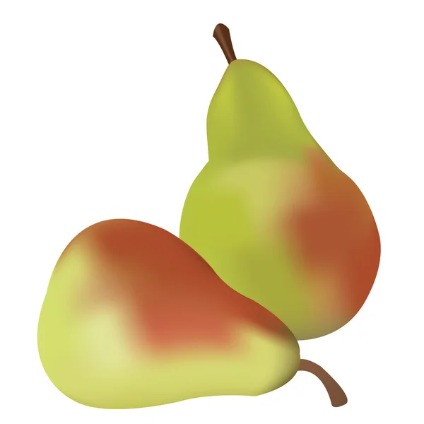 Juicy pears — Stock Vector