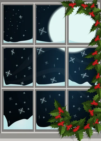 Χειμερινό παράθυρο — Διανυσματικό Αρχείο
