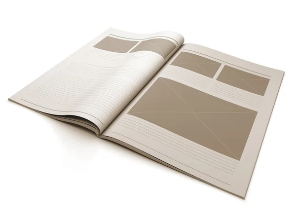 stock image Magazine blank page for design layout