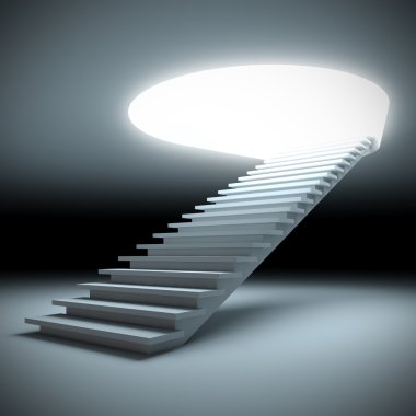 Stair to the future. clipart