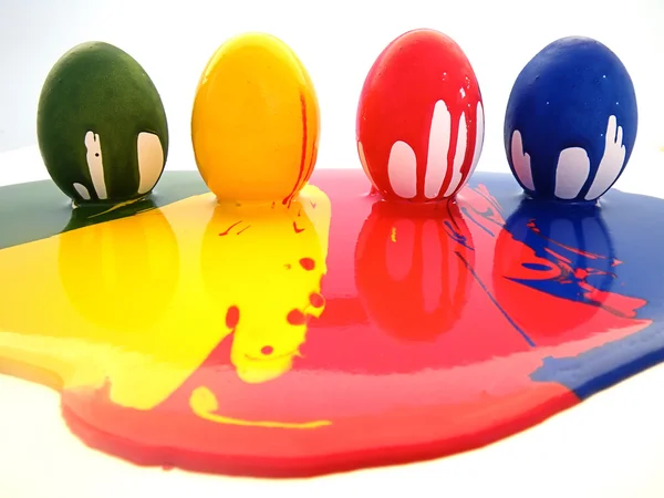 stock image Colored eggs