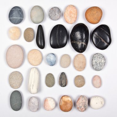 Collection of pebbles clipart