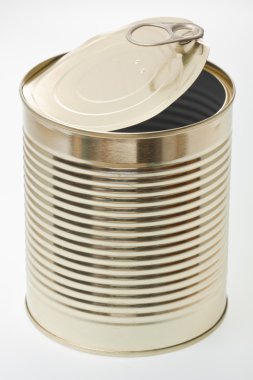 A single open tin clipart