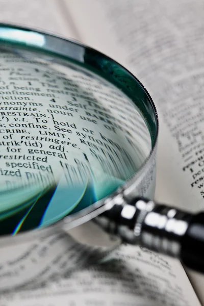 Magnifying Glass Over Document, Highlighting The Words read The Fine  Print. Cyan Toned Image. Stock Photo, Picture and Royalty Free Image.  Image 4891266.