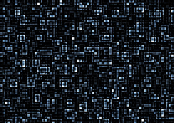 Abstract background of mosaic blue tiles