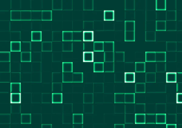 Abstrakter Hintergrund von Mosaik grünen Fliesen — Stockfoto