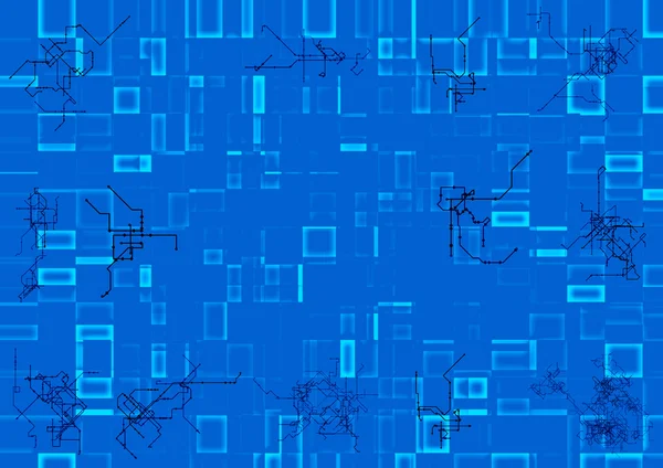 Abstrakt bakgrund av blå mosaik — Stockfoto