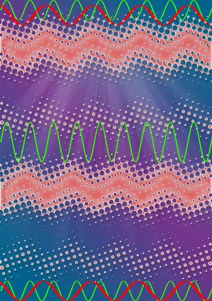 Fondo de onda tecnológica multicolor abstracto — Foto de Stock
