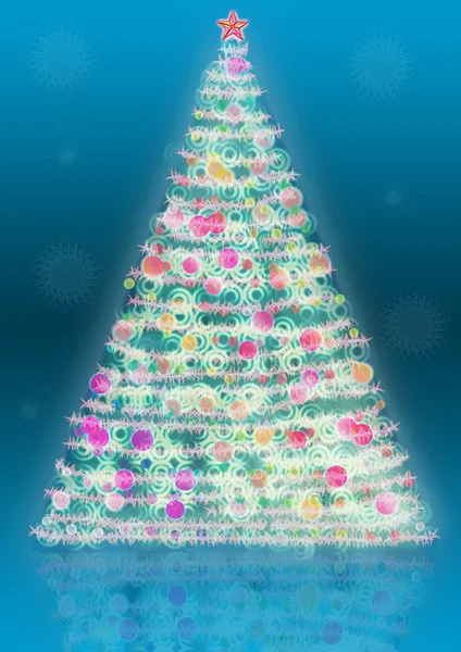 Ragyogó karácsonyfa — Stock Fotó
