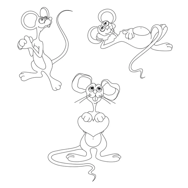 stock vector Cartoon mice