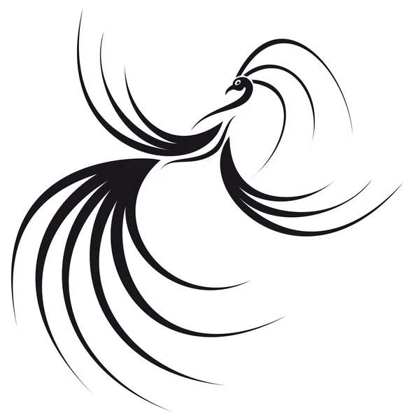 Peacock phénix — Image vectorielle