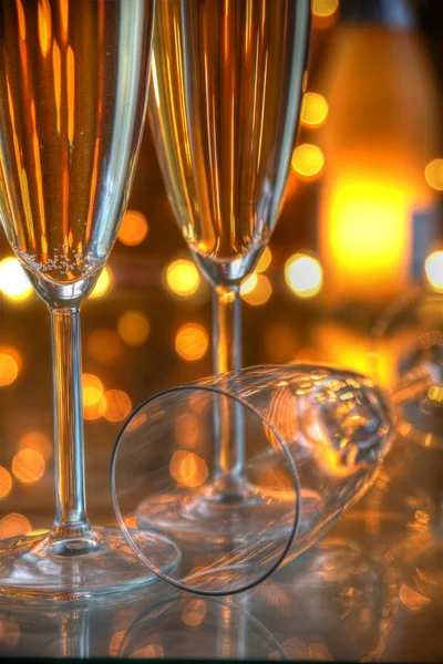 Champagne in glasses. — Stock Photo, Image