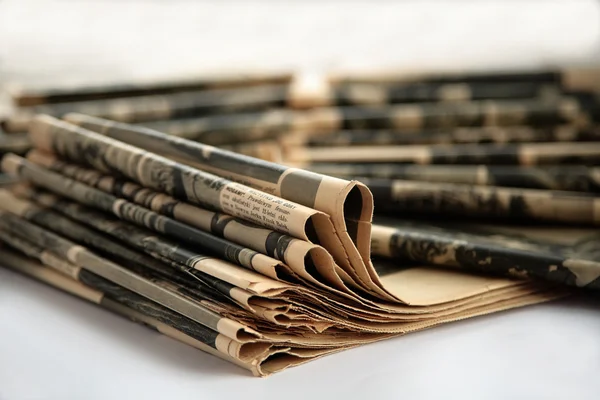 Old newspapers. — Stock Photo, Image