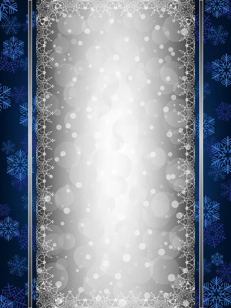 Blå jul bakgrund — Stock vektor