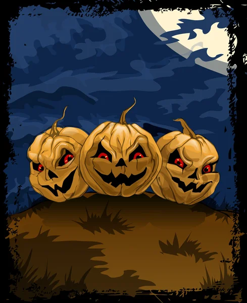 Halloween kabaklar — Stok Vektör
