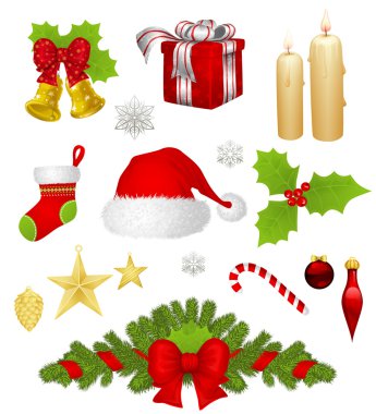 Christmas set clipart