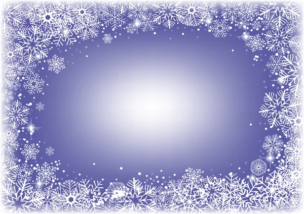 Cadre de flocons de neige — Image vectorielle