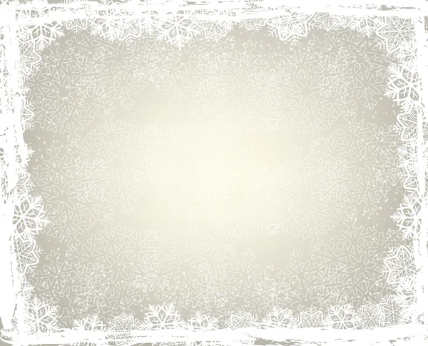 Cadre de flocon de neige — Image vectorielle
