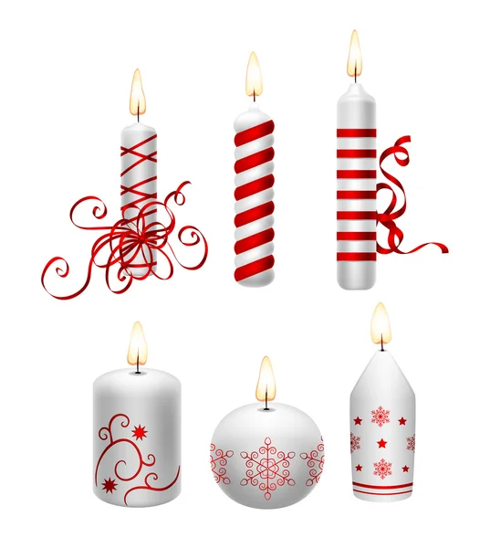 Різдвяні свічки — стоковий вектор