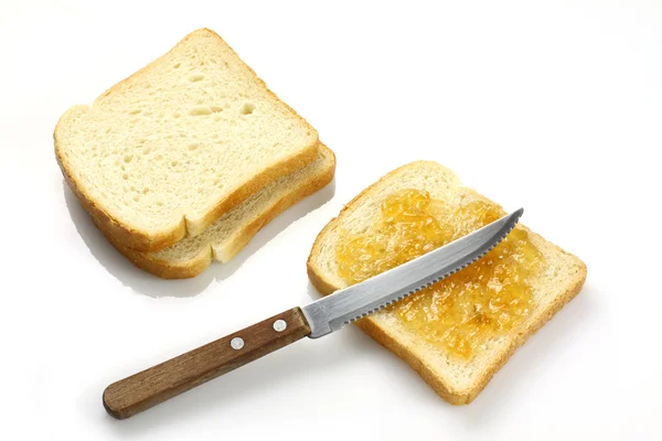Хлеб с джемом — стоковое фото
