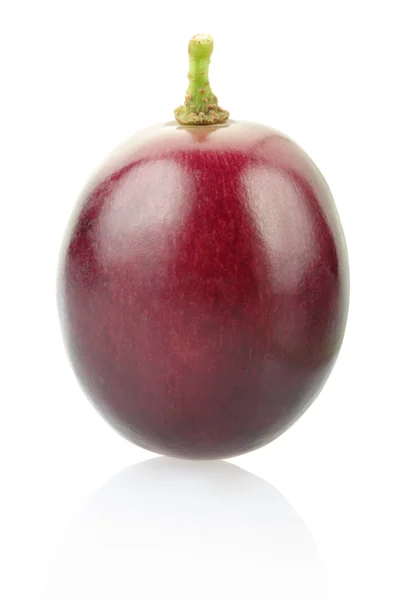 Amora de uva vermelha isolada em branco — Fotografia de Stock