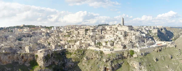 Vista panorámica de Matera, Italia, patrimonio de la Unesco —  Fotos de Stock