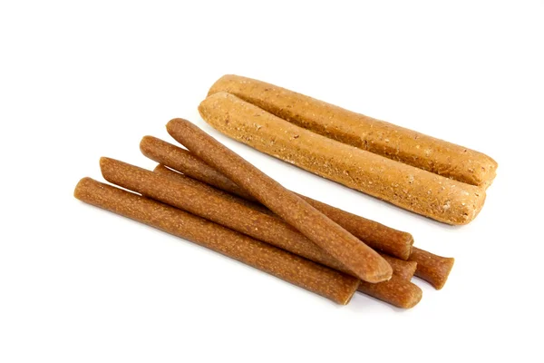 Brown dog biscuits — Stock Photo, Image