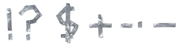 Símbolos feitos de fita — Fotografia de Stock
