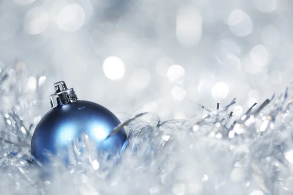 銀のクリスマス背景 — ストック写真
