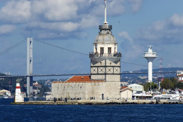 İstanbul 'daki Bakire Kulesi Telifsiz Stok Fotoğraflar