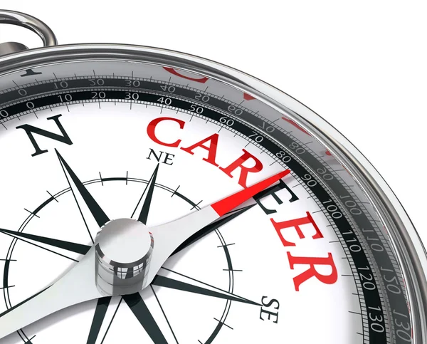 Career the way indicated by compass conceptual image — Stock Photo, Image