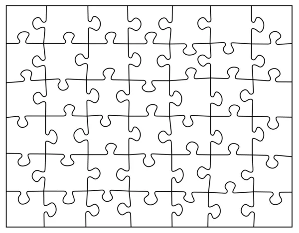 Prázdné puzzle — Stockový vektor