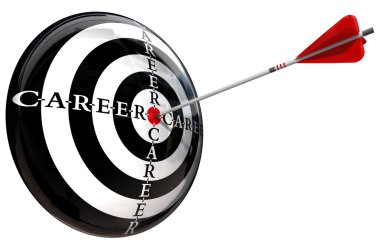 Career target conceptual image clipart