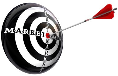 Targeted marketing conceptual image clipart