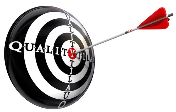 Quality concept target — Stock Photo, Image