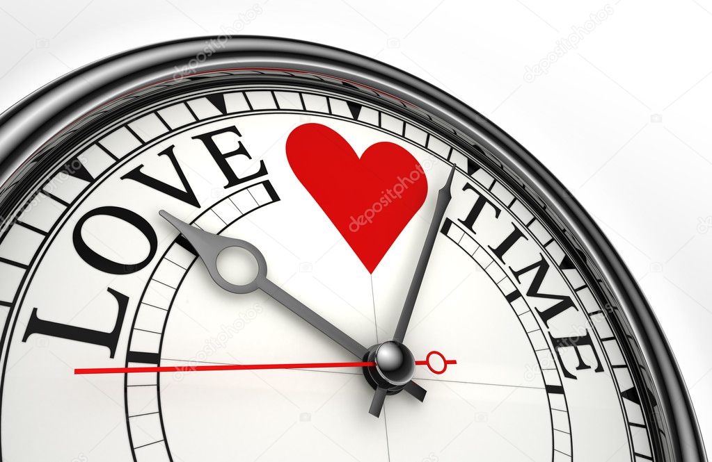 Love time concept clock