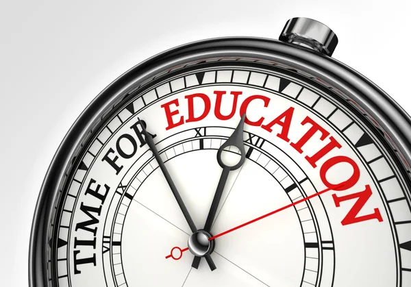 Czas zegara koncepcja edukacji — Zdjęcie stockowe