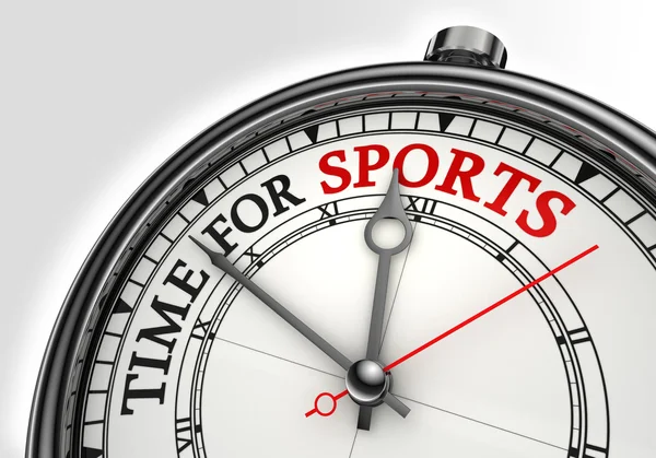 Hora del reloj de concepto deportivo —  Fotos de Stock