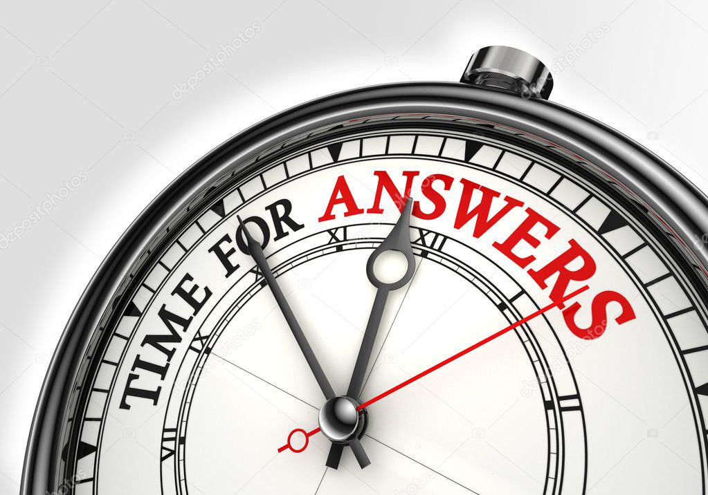 Answers time concept clock