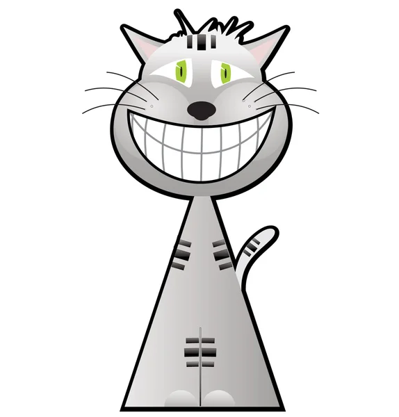 Чеширский кошачий мультфильм — стоковый вектор