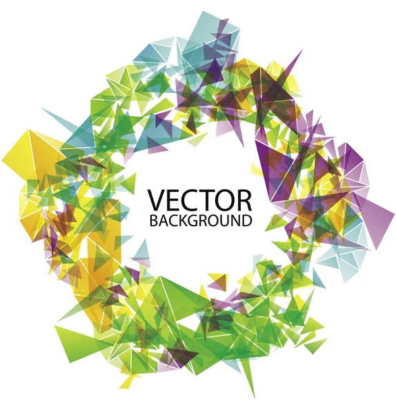 Buntes Dreieck abstrakter Vektor — Stockvektor