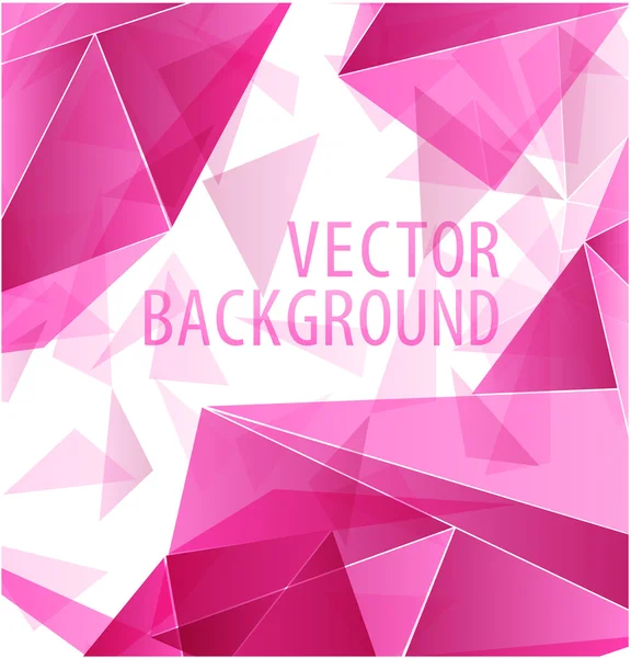 Triángulo magenta abstracto — Vector de stock