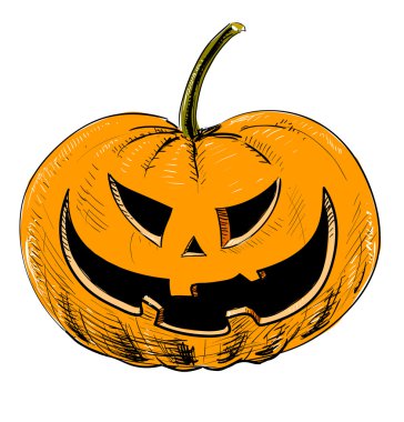 Halloween pumpkin color clipart