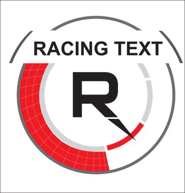 Racing symbol in vector style clipart