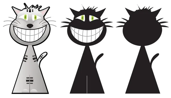 Cheshire cat illustration — Stock Vector