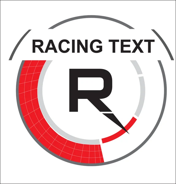 Racing symbol in vector style — Stock Vector