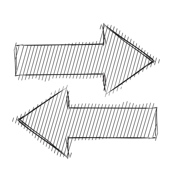 Arrows icon forward backward — Stock Vector
