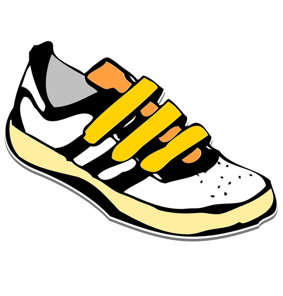 Γελοιογραφία πάνινα παπούτσια παπουτσιών — Διανυσματικό Αρχείο