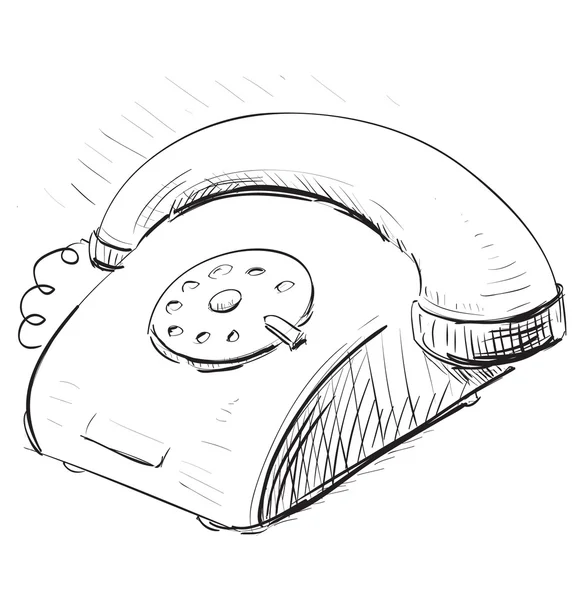 Винтажный телефон — стоковый вектор