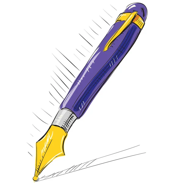 Inkt pen — Stockvector